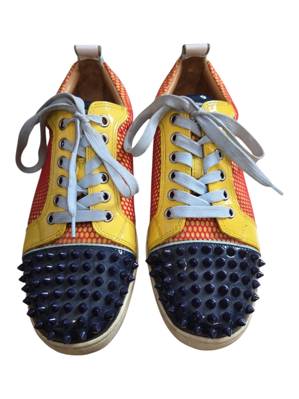 Christian Louboutin Spiked Multicolor Sneakers